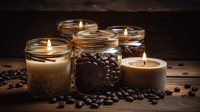 Миризливи свеќи со зрна кафе - идеална декорација за твојот дом