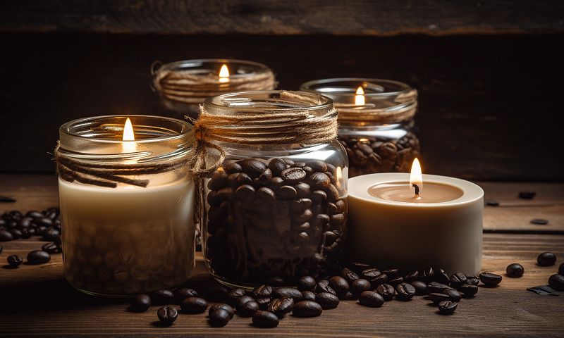 Mirisne svijeće sa zrnima kafe – idealan ukras za vaš dom